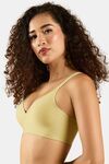 Soie Padded Non-Wired Medium Coverage T-Shirt Bra - Lemon Grass — thumbnail 3